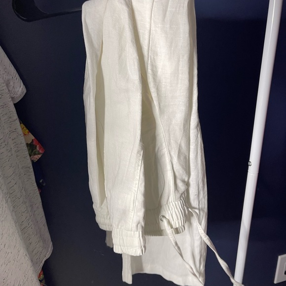 White Wide Leg Pants - Picture 2 of 2